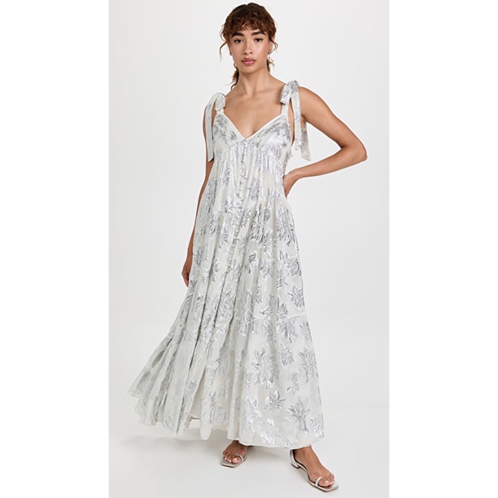 Rococo Sand Elia Jacquard Maxi Dress NWT